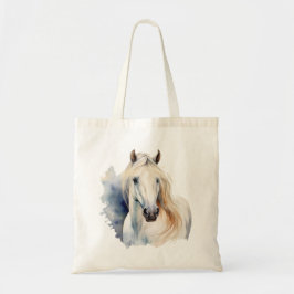 Mooie witte paarden tote bag