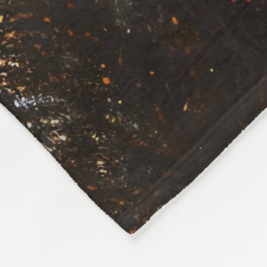 Mooie witte paardenolieverfschilderij  fleece deken (Hoek)