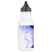 Mooie Witte paarse bloemenfoto Waterfles (Rechts)