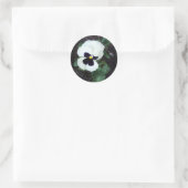 Mooie witte panty ronde sticker (Tas)