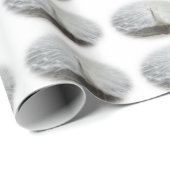 Mooie witte peacock cadeaupapier (Rol Hoek)