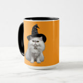 Mooie Witte Perzische Heks Halloween Mok (Voorkant links)