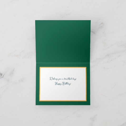 Mooie witte Pieris bloemen Chic Happy Birthday Kaart (Binnen)