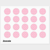 Mooie witte poten ronde sticker (Vel)