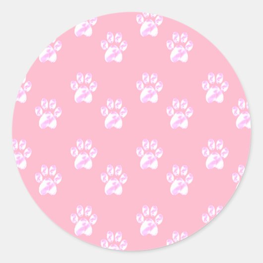 Mooie witte poten ronde sticker (Voorkant)