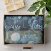 Mooie Witte Reiger Cyanotype Afdrukken Tissuepapier (Geschenk)