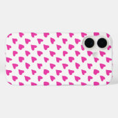 Mooie witte rode hart patronen Case-Mate iPhone case (Achterkant (horizontaal))
