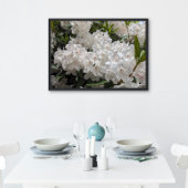 Mooie witte rododendron blooms perfect poster