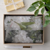 Mooie witte rododendron blooms tissuepapier (Geschenk)