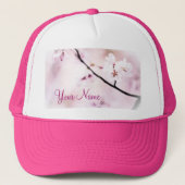 Mooie witte roze Cherry Blossom Sunshine Tree Trucker Pet (Voorkant)