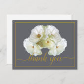 Mooie witte roze kleur achtergrond Chic Dank u Briefkaart (Voorkant / Achterkant)