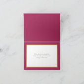 Mooie witte roze kleur achtergrond Chic Dank u Kaart (Binnen)