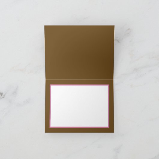 Mooie witte roze kleur achtergrond Chic Dank u Kaart (Binnen)