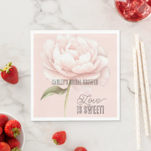 Mooie Witte Roze Roos Bloem Bruiloft Feest Servet