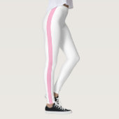 Mooie witte roze streep Leggings (Rechts)