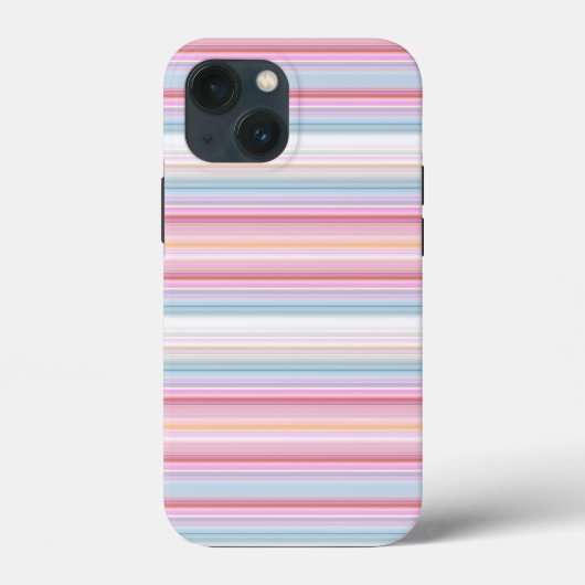 Mooie witte roze strepen Case-Mate iPhone case (Achterkant)