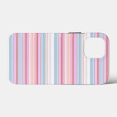 Mooie witte roze strepen Case-Mate iPhone case (Achterkant (horizontaal))