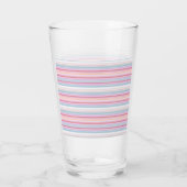 Mooie witte roze strepen glas (Achterkant)
