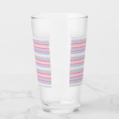 Mooie witte roze strepen glas (Links)
