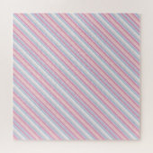 Mooie witte roze strepen legpuzzel (Horizontaal)
