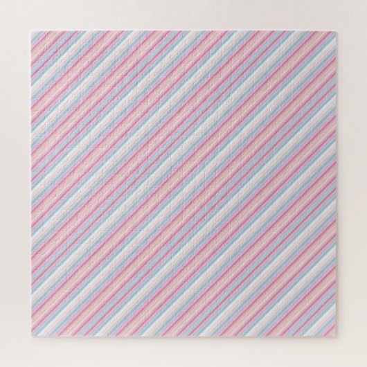Mooie witte roze strepen legpuzzel (Verticaal)