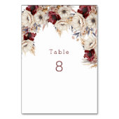 Mooie witte rozen Bourgondische papavers Kaart (Voorkant)