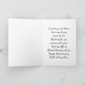 Mooie witte rozen Jubileum Wenskaart Kaart (Binnen)