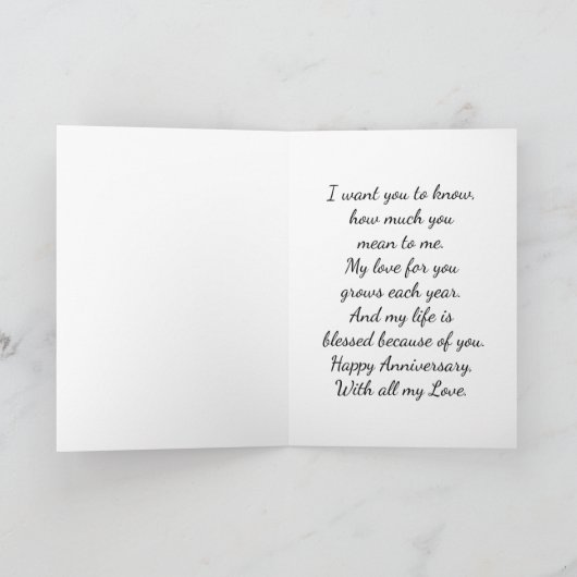 Mooie witte rozen Jubileum Wenskaart Kaart (Binnen)