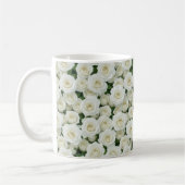 Mooie Witte Rozen Koffiemok (Links)
