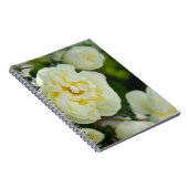 Mooie witte rozen voor positieve notitieboek (Rechterzijde)