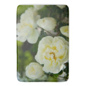 Mooie witte rozen voor positieve vibes badmat (Voorkant Verticaal)