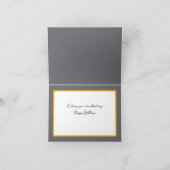 Mooie witte rozenbloem  Happy Birthday Kaart (Binnen)