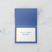 Mooie witte rozenbloem  Happy Birthday Kaart (Binnen)