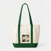 mooie witte rozenbloem, liefde en romance tote bag (Voorkant)