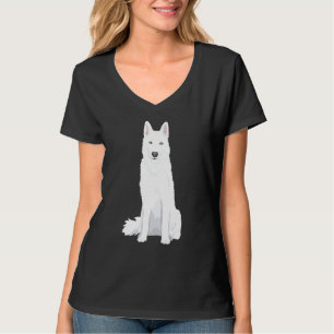 Mooie witte Siberian Husky White Snow D T-shirt