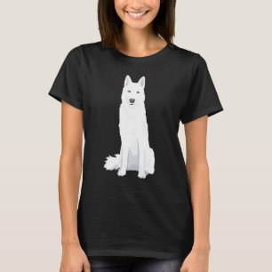 Mooie witte Siberian Husky White Snow D T-shirt