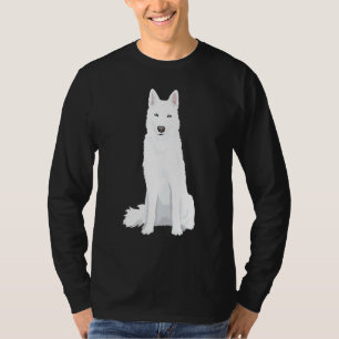 Mooie witte Siberian Husky White Snow D T-shirt