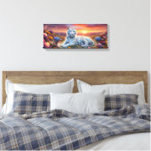 Mooie Witte Tijger  Canvas Afdruk (Insitu (Slaapkamer))