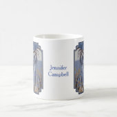 Mooie witte tijger met kristalblauwe ogen koffiemok (Center)