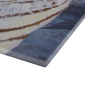 Mooie witte tijger met kristalblauwe ogen snijplank (Hoek)