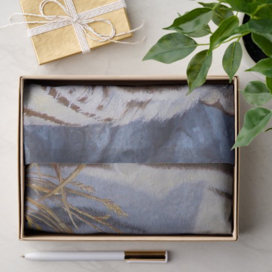 Mooie witte tijger met kristalblauwe ogen tissuepapier (Geschenk)