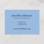 Mooie witte tijger met kristalblauwe ogen visitekaartje (Achterkant)