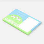 Mooie Witte Trouwpaarden Op Maat Post-it® Notes (Schuin)
