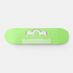 Mooie Witte Trouwpaarden Persoonlijk Skateboard