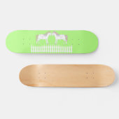 Mooie Witte Trouwpaarden Persoonlijk Skateboard (Horizontaal)