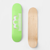 Mooie Witte Trouwpaarden Persoonlijk Skateboard (Voorkant)