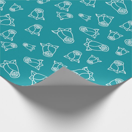 Mooie Witte Trouwrozen Huwelijk Naadloos Cadeaupapier (Hoek)