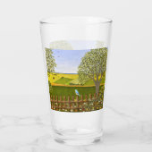 Mooie witte uitzicht glas (Achterkant)