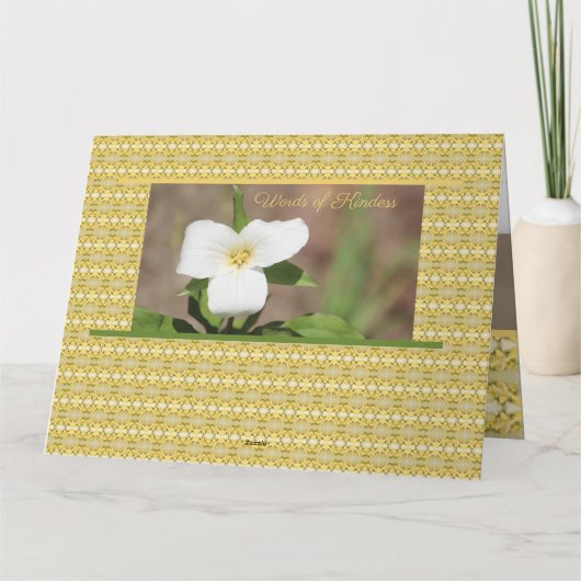 Mooie witte ventilator kaart (Achterkant)