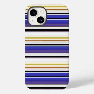 Mooie witte violette strepen Case-Mate iPhone 14 hoesje